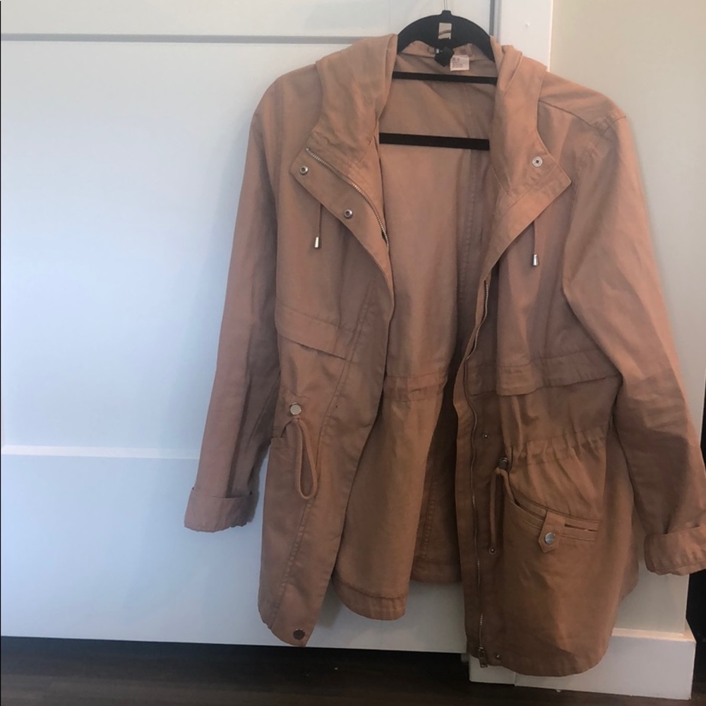 Utility jacket with hood! Only worn once.